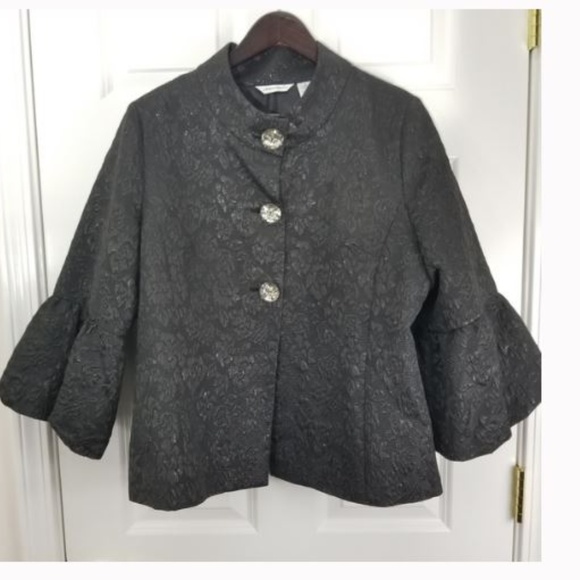 Laura Ashley Jackets & Blazers - Laura Ashley Large Black Vintage Jacket Party